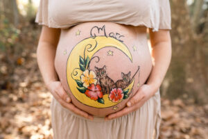 belly painting sesion fotos granollers