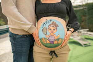 fotos sesion belly painting